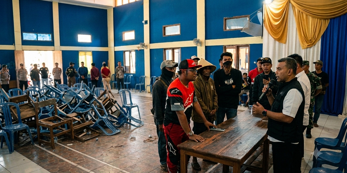 Demo di Muaracikadu: Tuntutan Sudah Disambut, Kursi Malah Jadi Korban